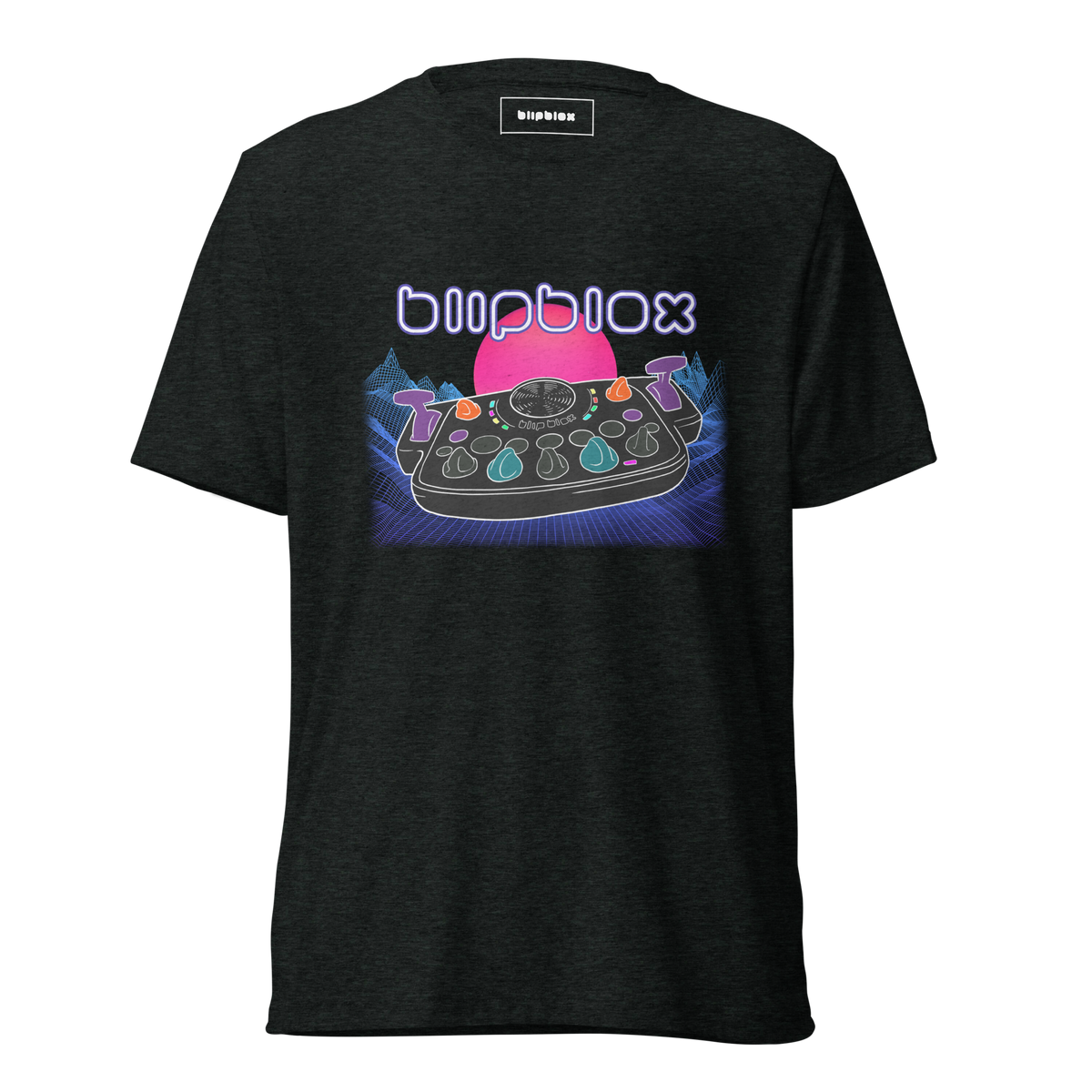Blipblox Synthwave Tri-blend Tee