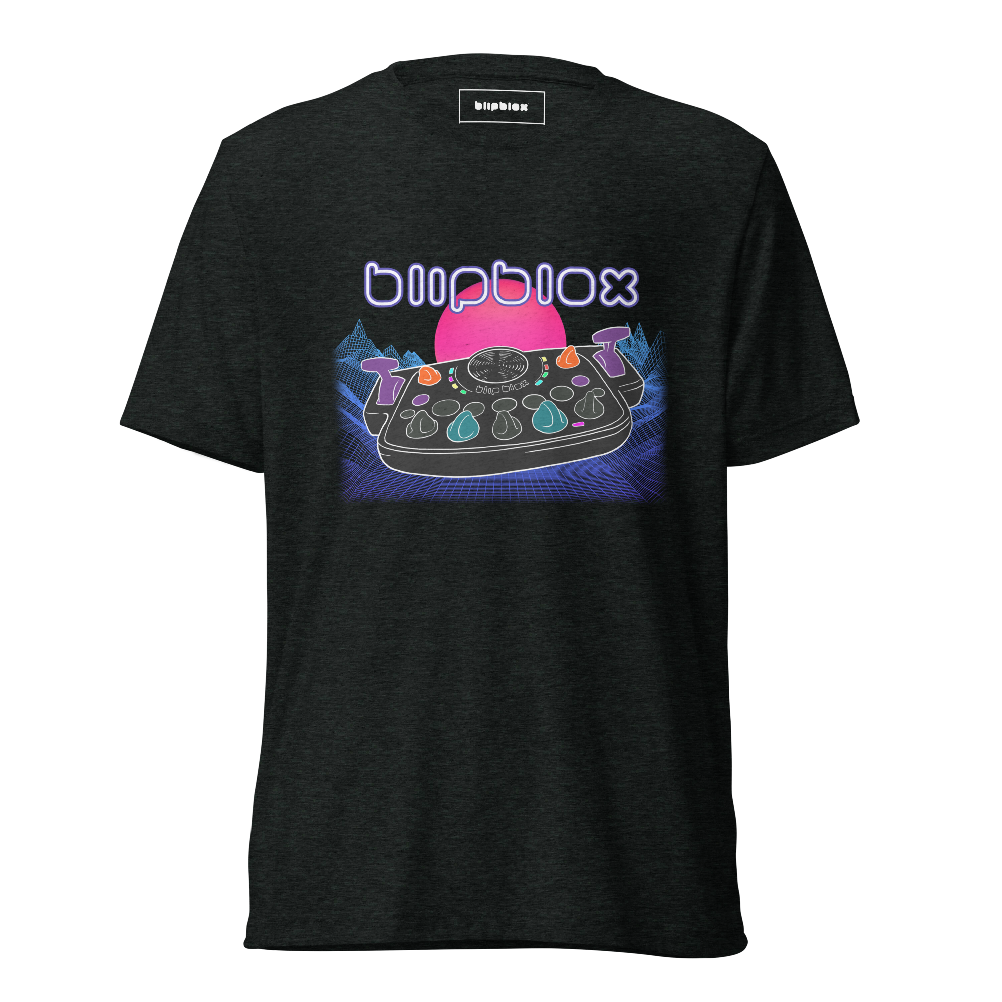 Blipblox Synthwave Tri-blend Tee