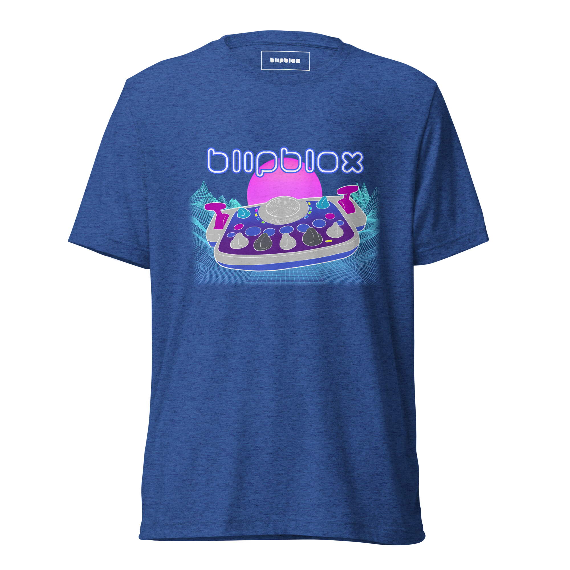 Blipblox Synthwave Tri-blend Tee