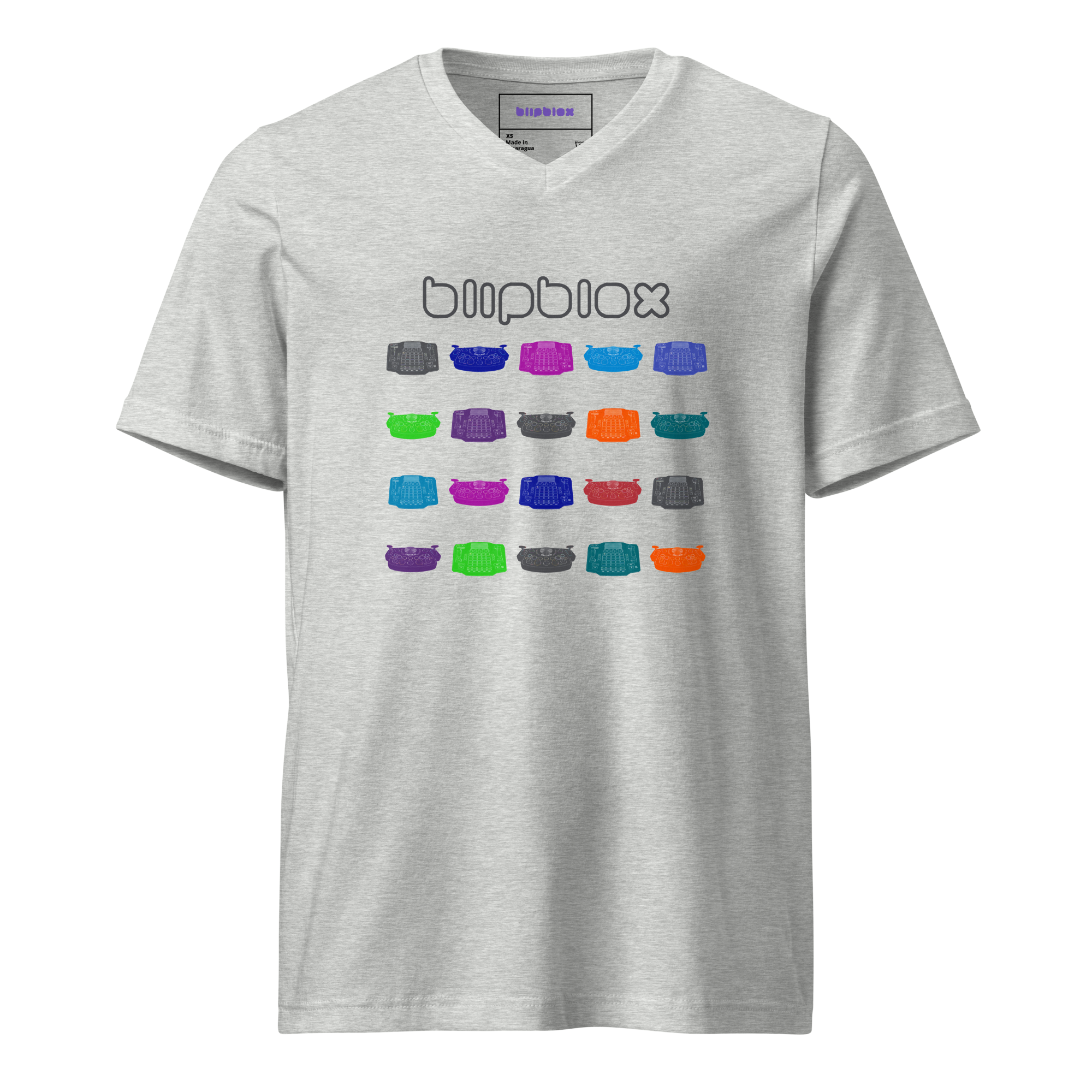Blipblox Graphic V-Neck Tee