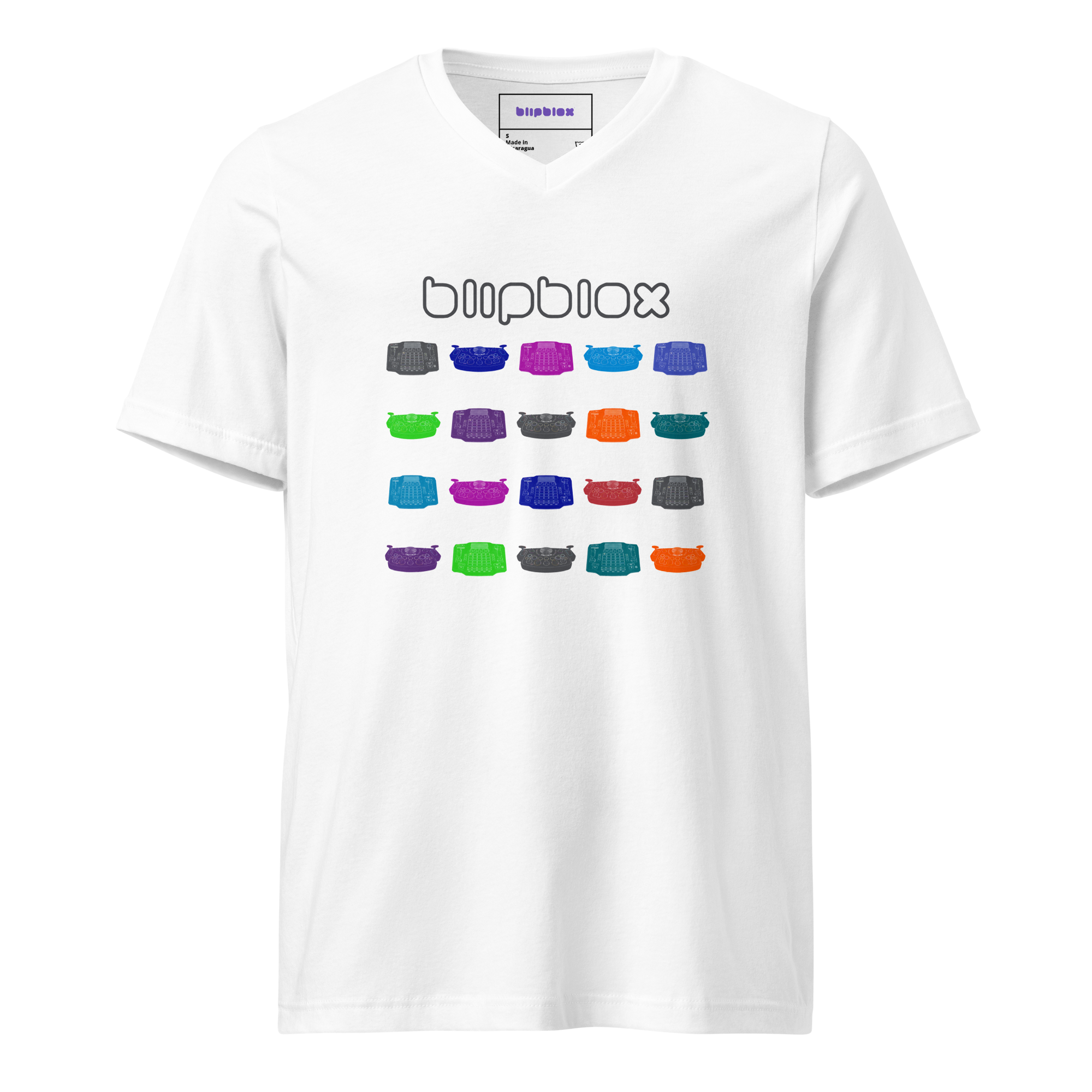 Blipblox Graphic V-Neck Tee